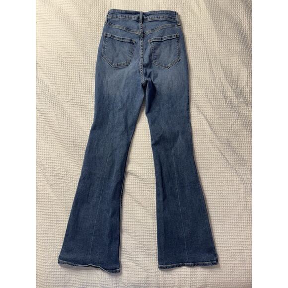 Old Navy Flare Jeans Higher High-Rise Secret Smooth Pockets Size 2 Women's - Picture 3 of 3